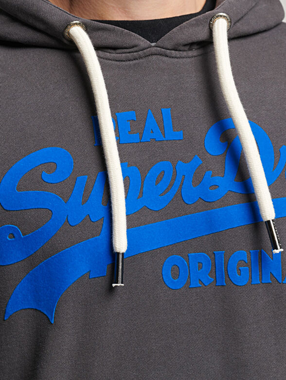 VINTAGE hooded sweatshirt with logo - 5