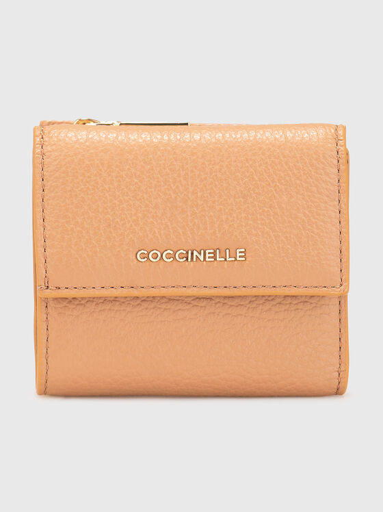 Малко кожено портмоне с лого - 1