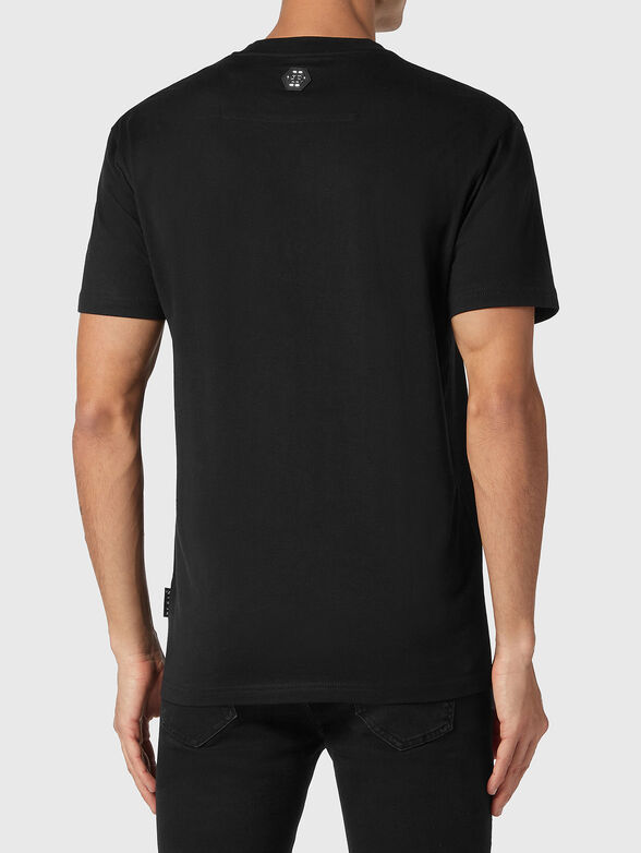Logo accent T-shirt in beige - 3