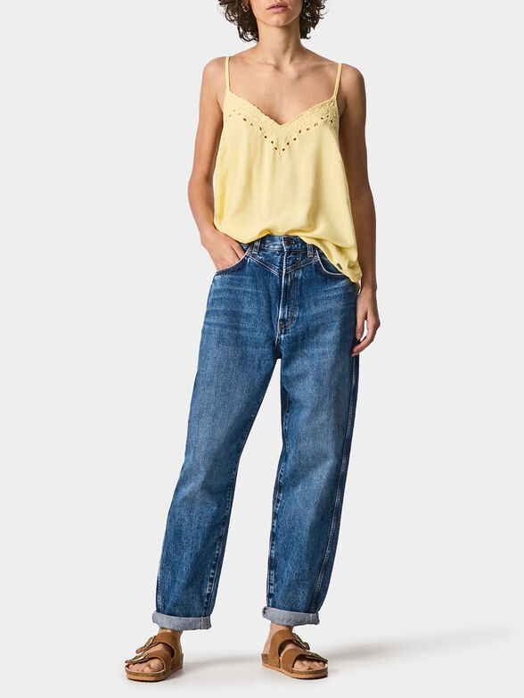 MARGA top with floral embroidery - 2