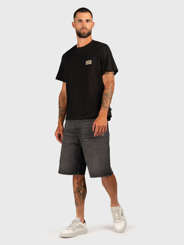 Cotton T-shirt with accent back - 2