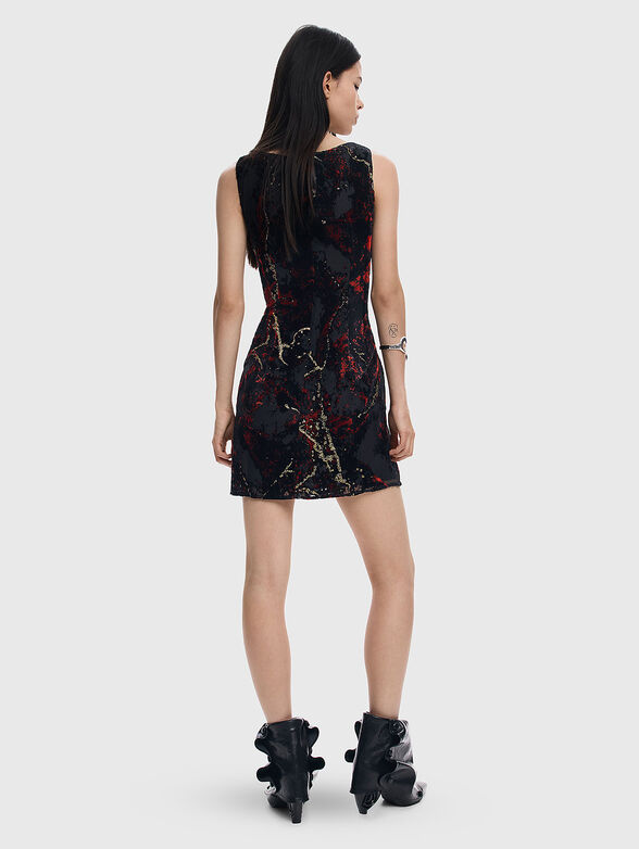 Mini dress with abstract motif - 2