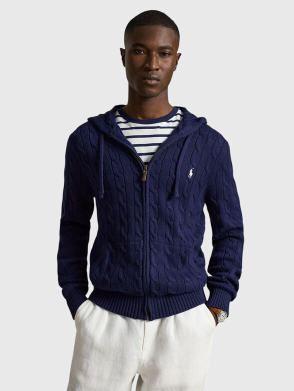 Dark blue cardigan - 2