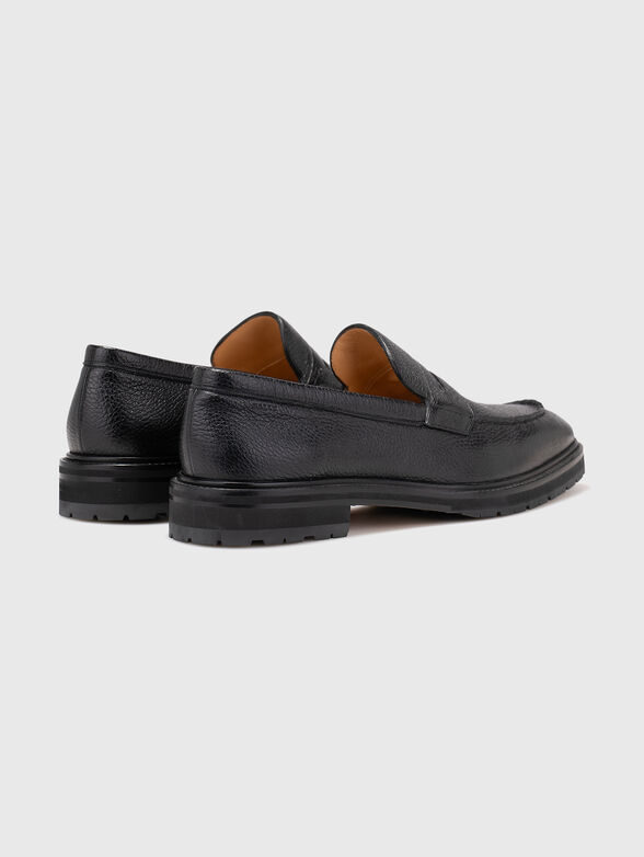 Black leather shoes - 3
