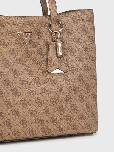 Large bag with monogram print  - 4