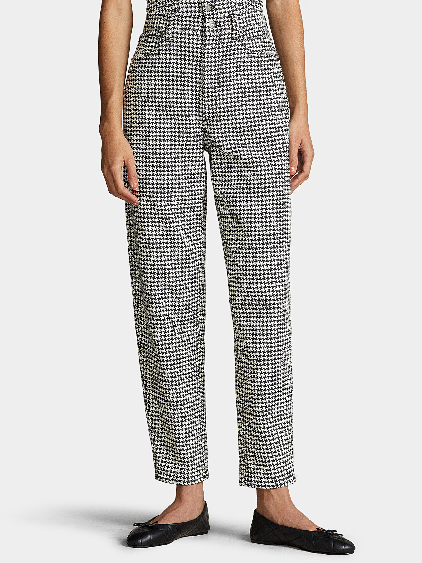Cropped pants with pepita pattern brand POLO RALPH LAUREN —  Globalbrandsstore.com/en