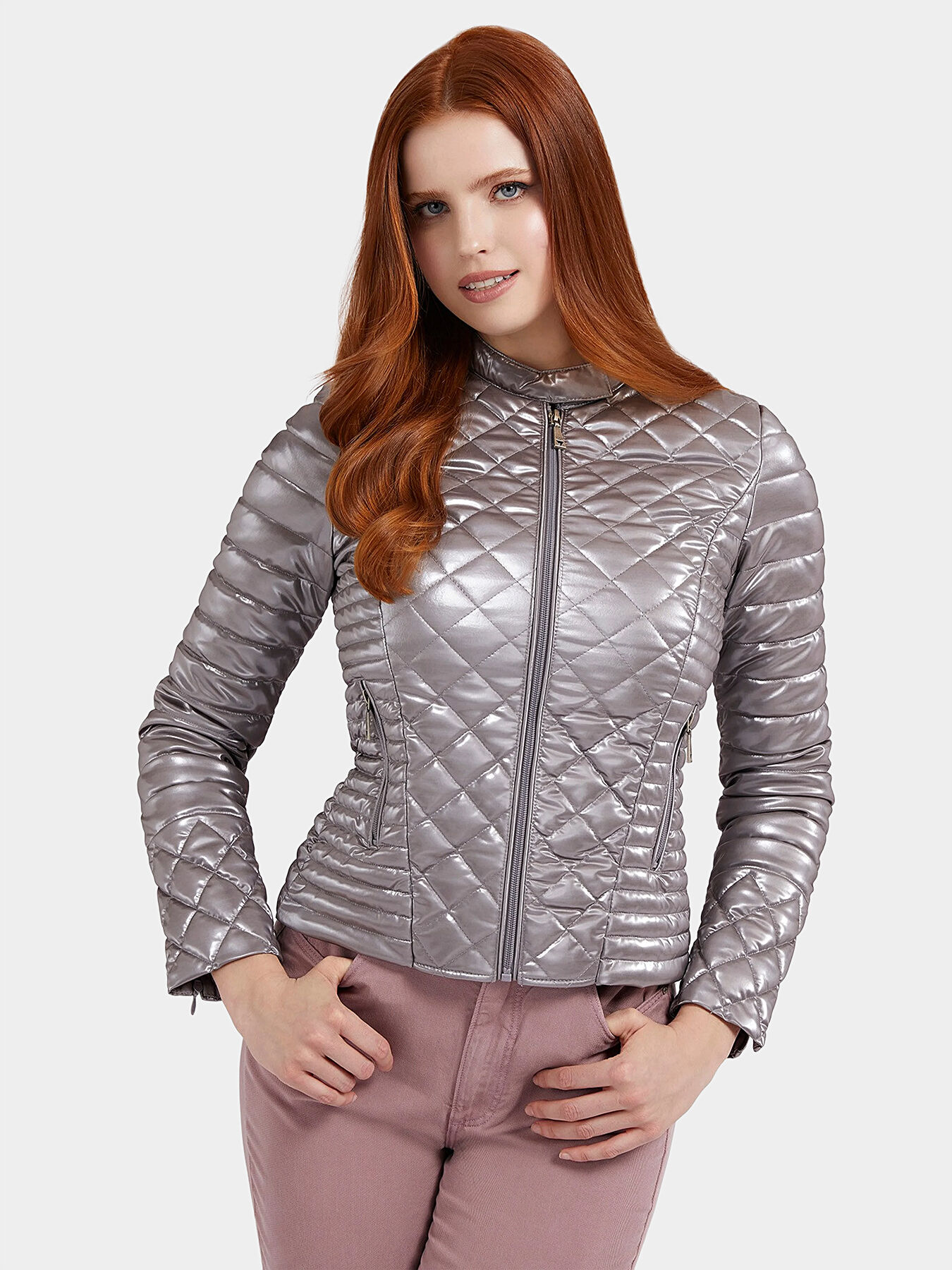 VONA jacket with quilted effect brand GUESS Globalbrandsstore en