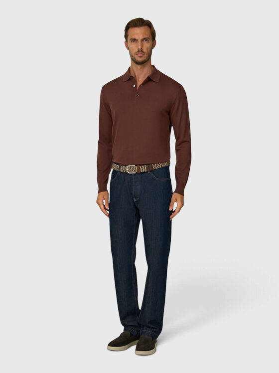 Knitted polo-shirt - 1