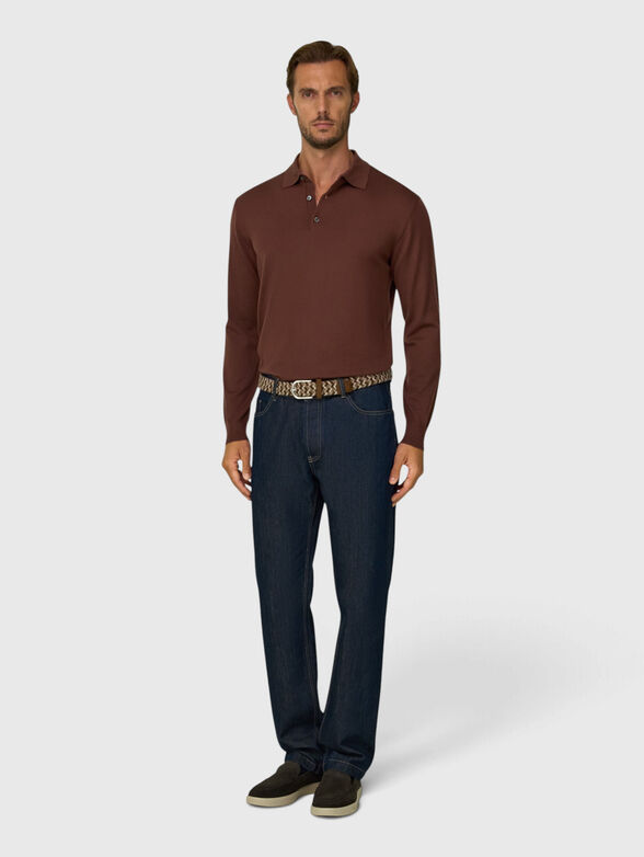 Knitted polo-shirt - 1