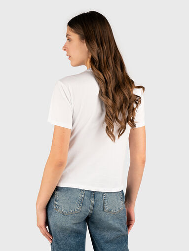 T-shirt with rhinestones in blue - 3