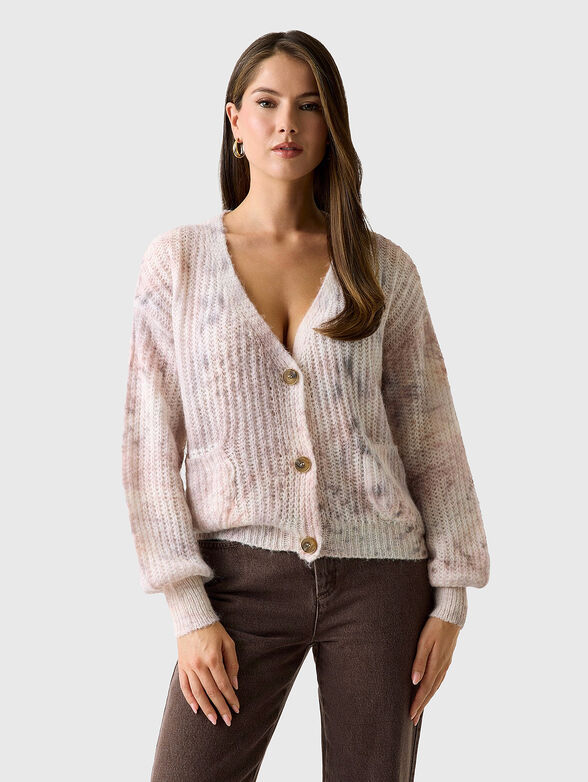 Wool blend cardigan with buttons - 1