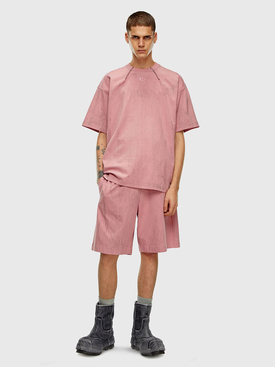 Тениска T-COS в розов цвят - 2