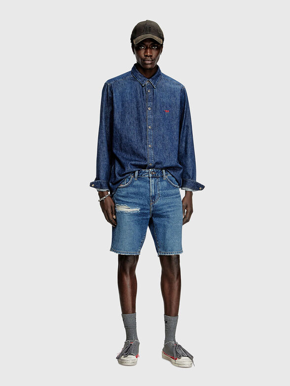 D-FIN short denim pants - 4