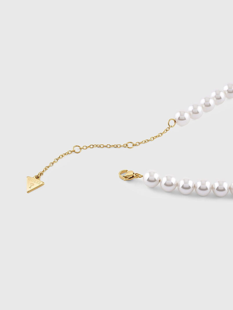 Necklace with rhinestones - 3