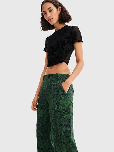 DALILA pants with animal print - 4