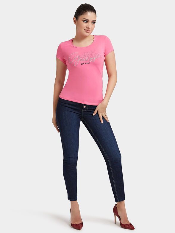 CHLOE black t-shirt with logo print - 2