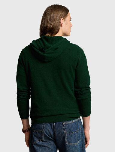 Sweatshirt with hood and logo appliqué - 3