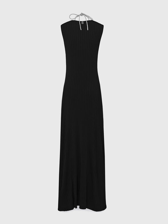 Maxi dress with accent neckline - 2