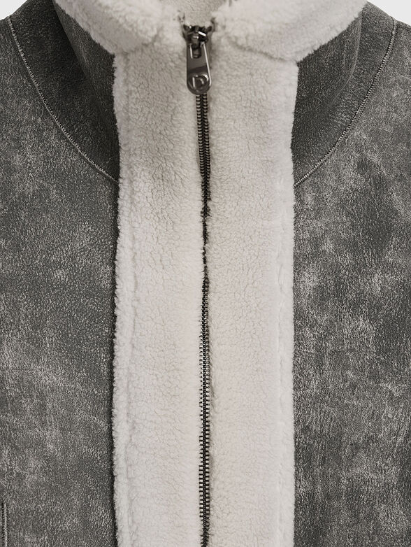 Faux leather jacket - 6