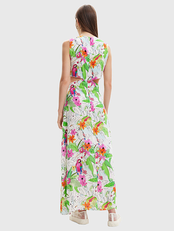 PRAGA maxi dress with floral print - 2