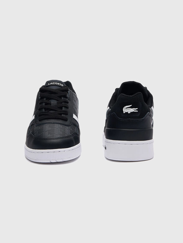 Monogram leather sneakers - 5