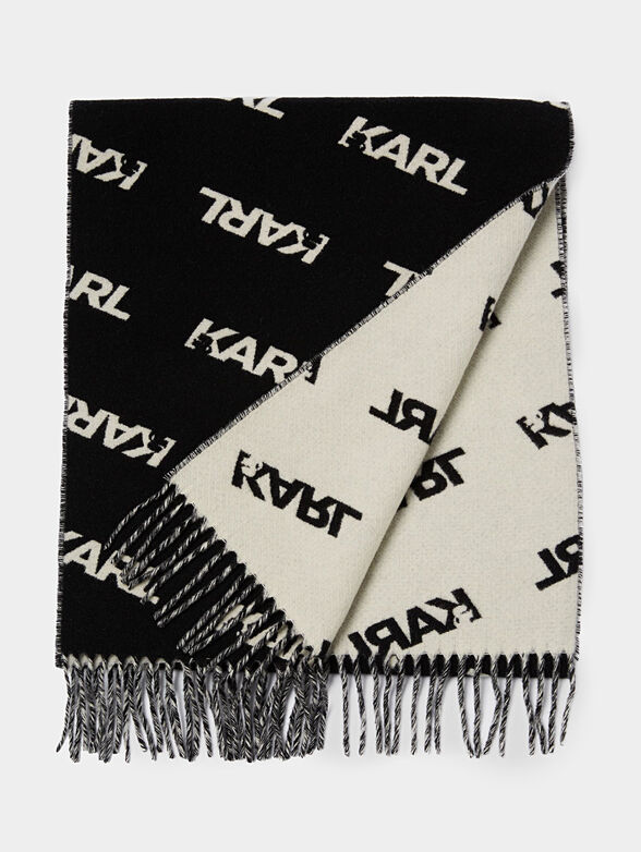 K/Studio print wool scarf - 2