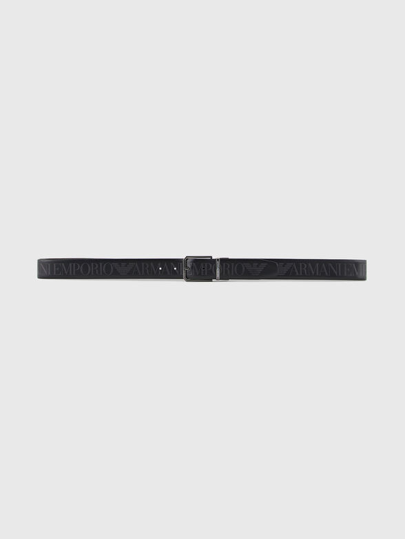 Leather belt with logo detail - 4