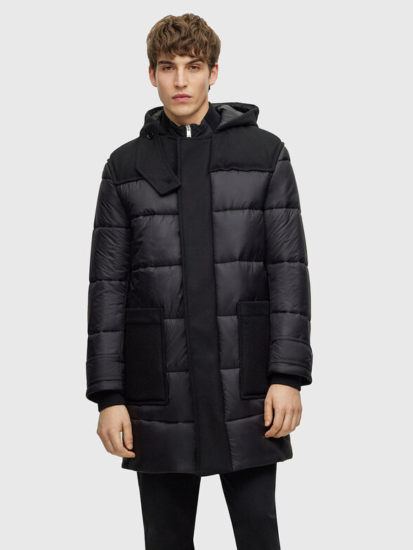 Black puffer jacket - 1