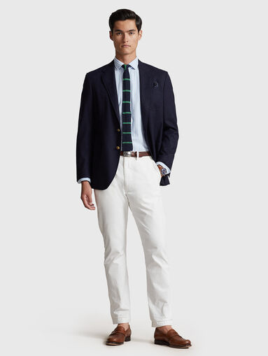 Shirt with striped pattern and logo embroidery - 5