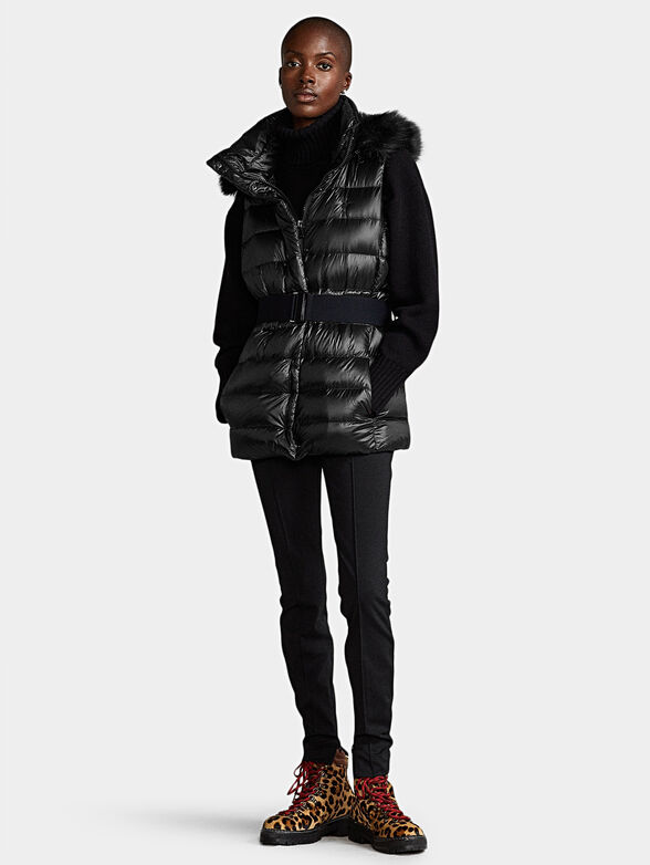 Padded vest with hood - 2
