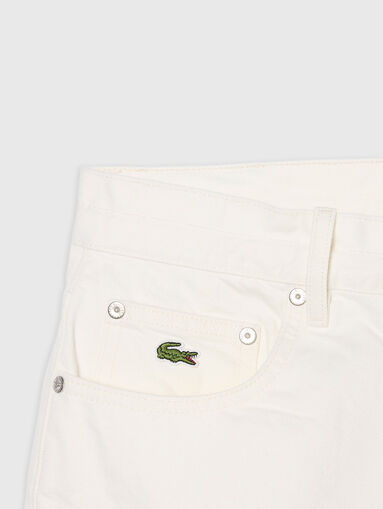 White denim shorts - 3