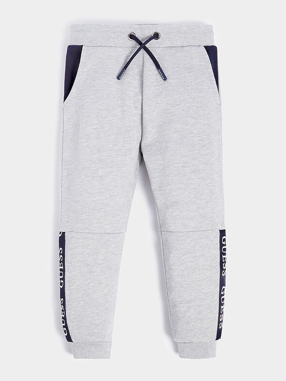 Sports pants in blue color - 1