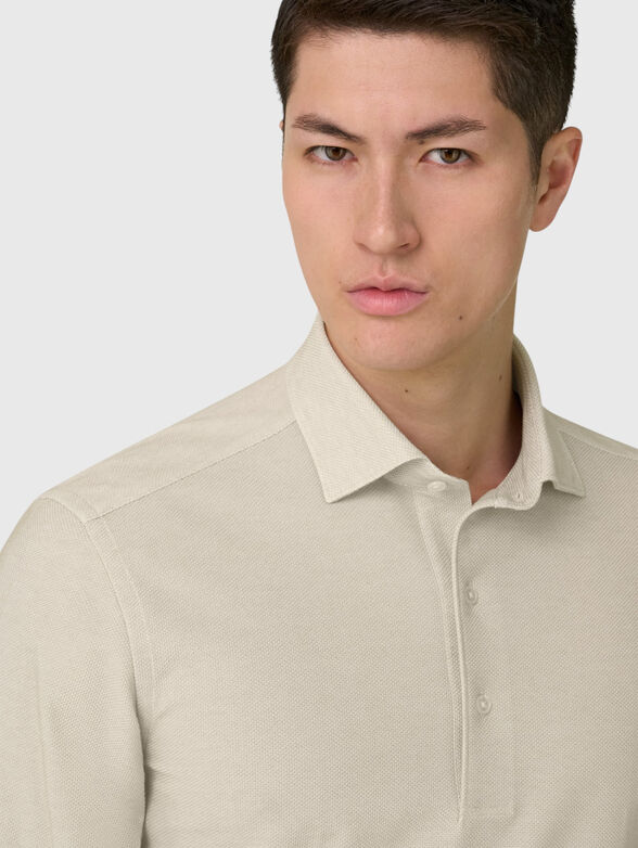 Long-sleeve polo shirt - 4