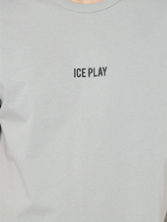 Gray cotton t-shirt - 4