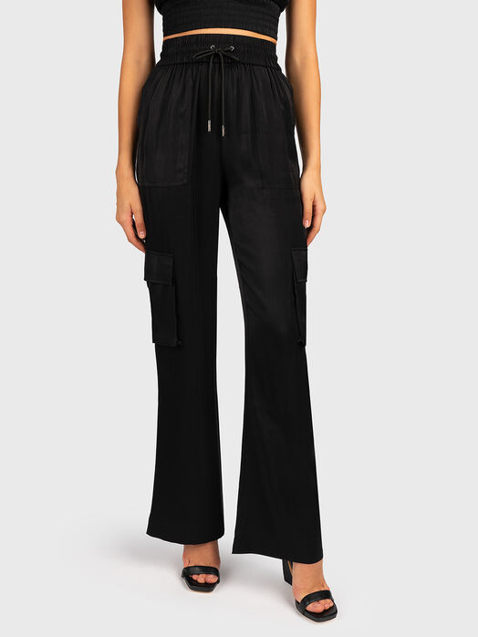 CHANTAL satin cargo pants