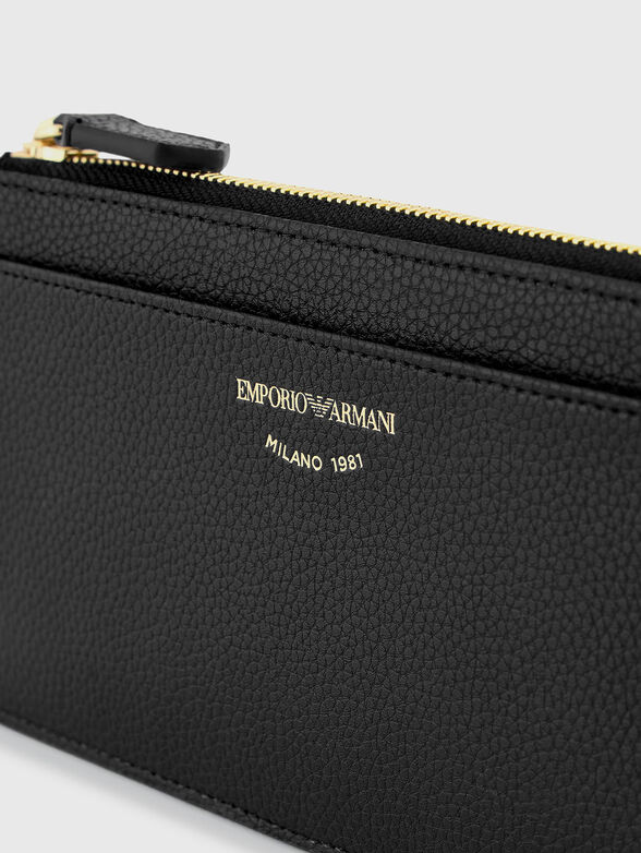 Card holder with zip and logo detail - 3