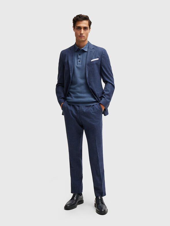 Polo shirt H-DAREMO in blue - 2