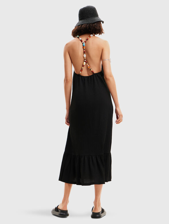Black dress with bare back - 2