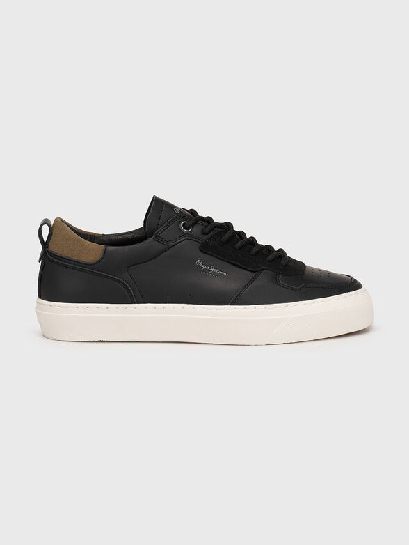 YOGI STREET 2.0 black leather sneakers - 1