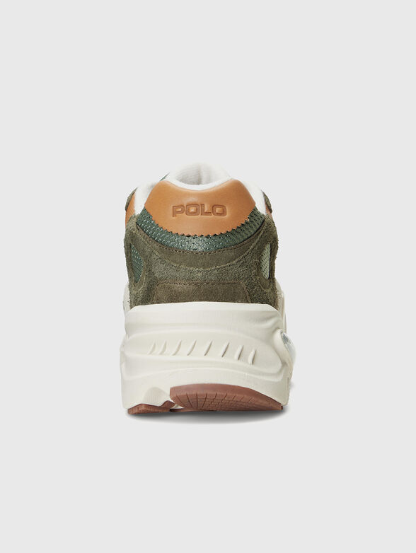 Suede sports shoes with textile details - 3