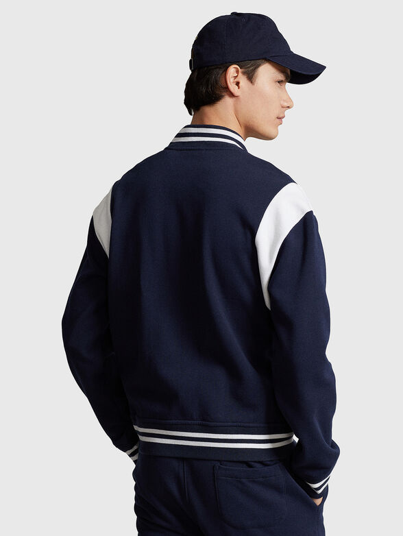 Bomber jacket with accent patch - 3