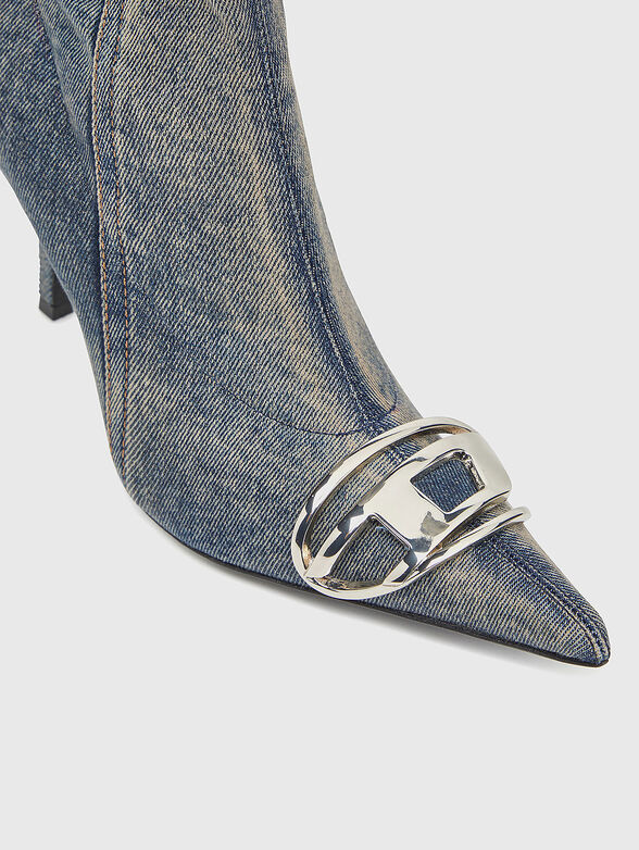 D-VENUS KB denim heeled boots - 5
