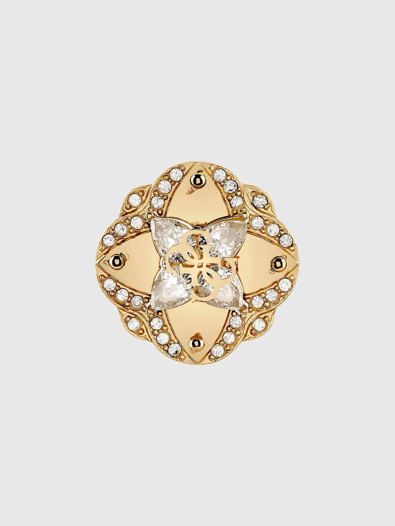 WILD FLOWER golden earrings  - 3