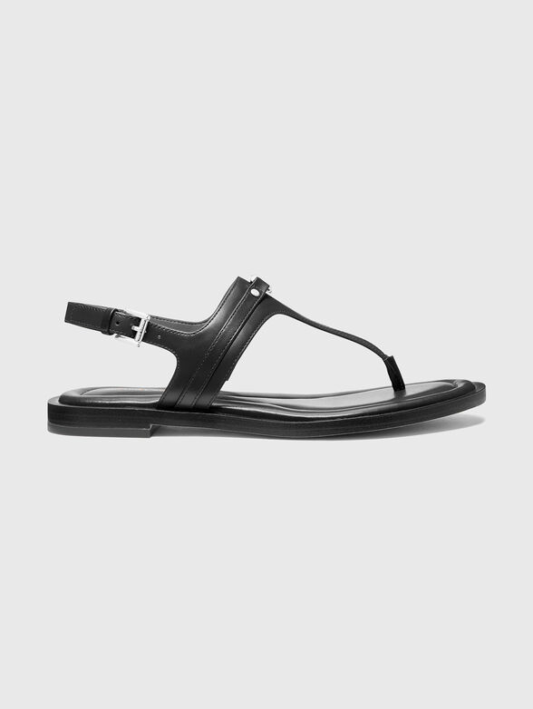 MANY Black leather sandals - 1