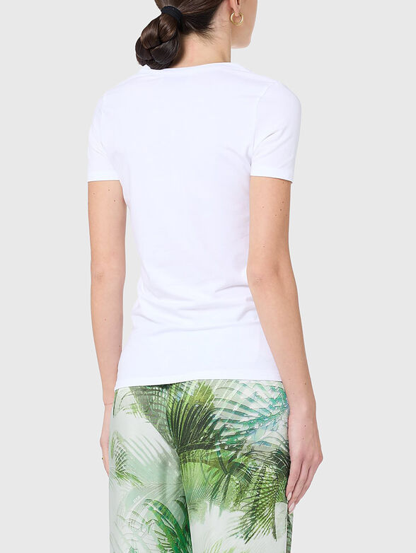 Printed T-shirt in white  - 2
