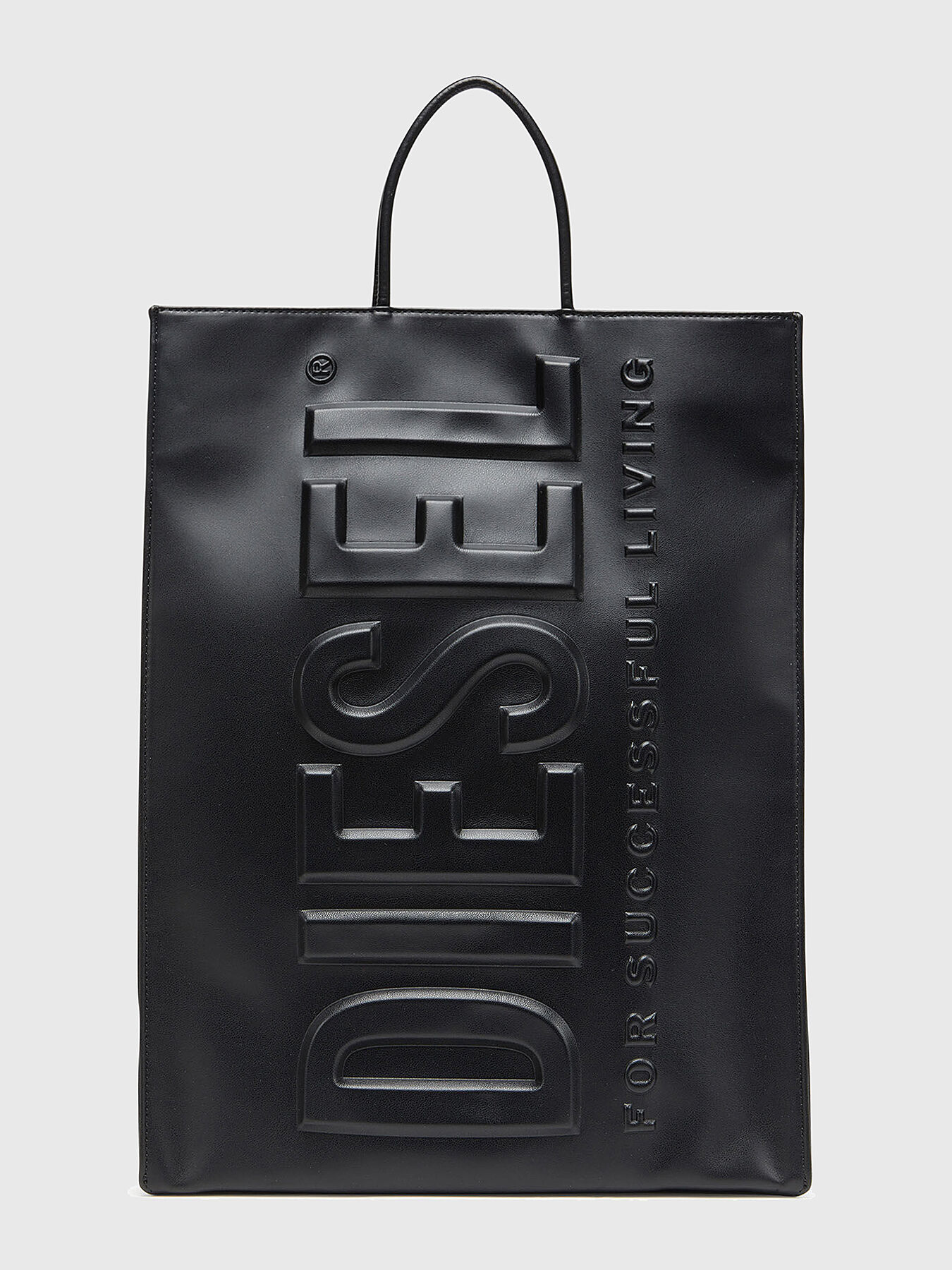 Black bag with embossed logo brand DIESEL — Globalbrandsstore.com/en