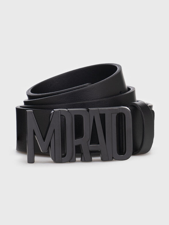 Leather belt with logo  - 1