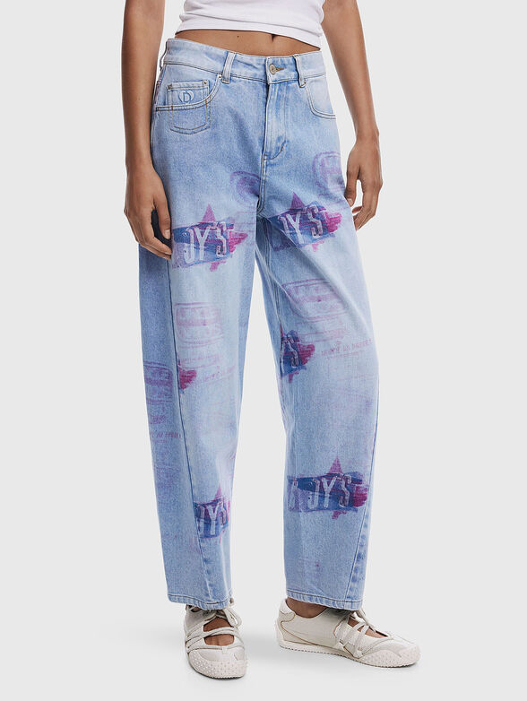 Jeans with accent print - 1