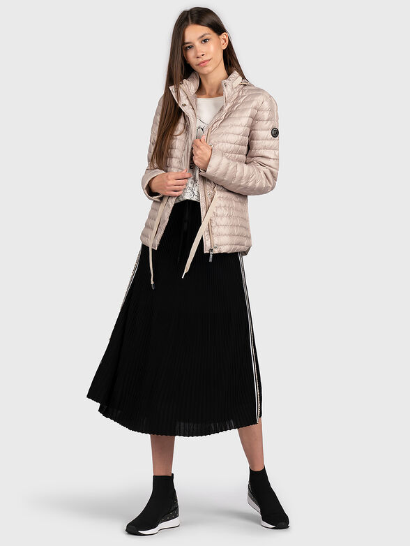 Beige jacket with belt - 2