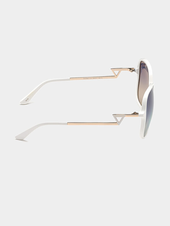 Square white sunglasses - 6